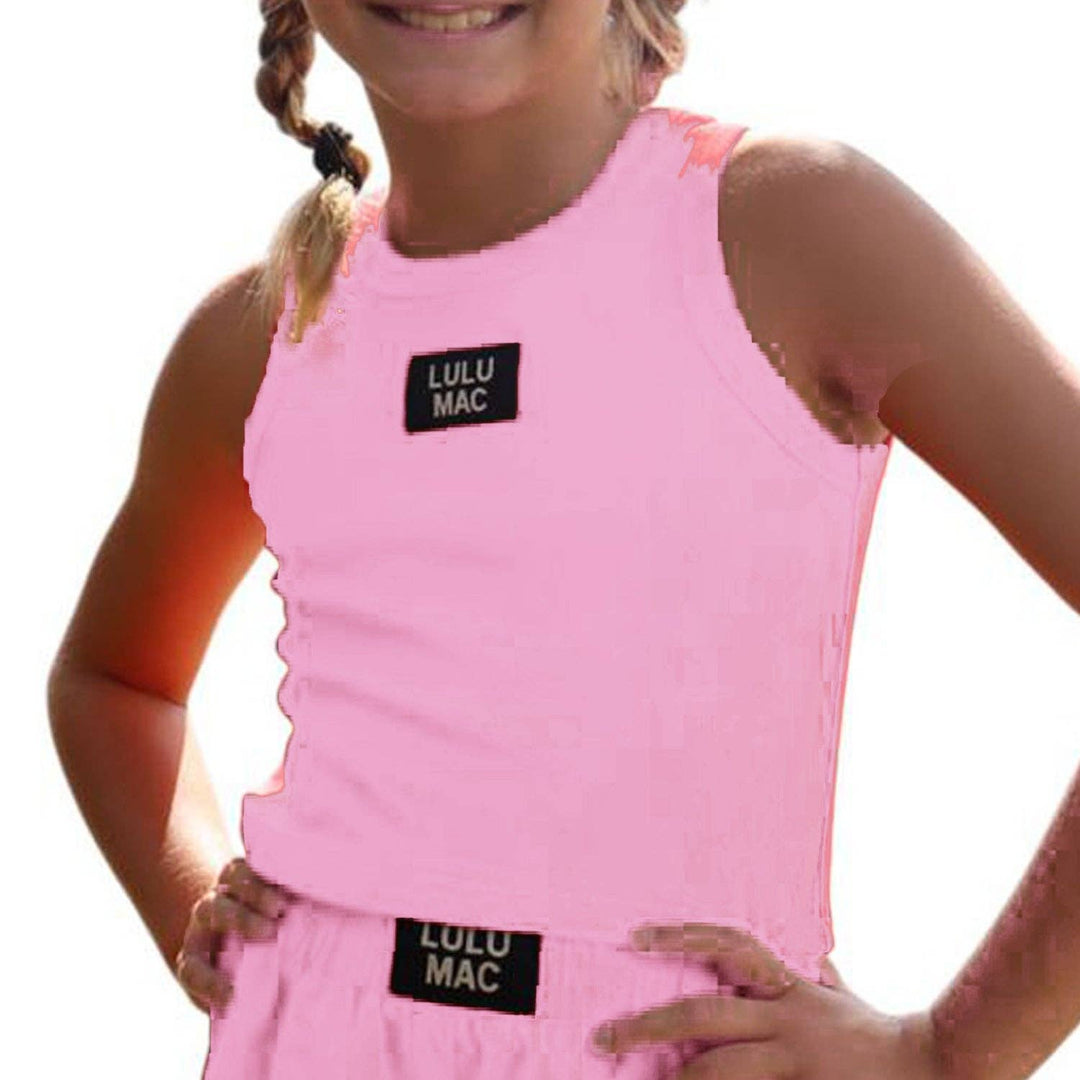 Lulu Mac Youth LIGHT PINK SOLID TANK