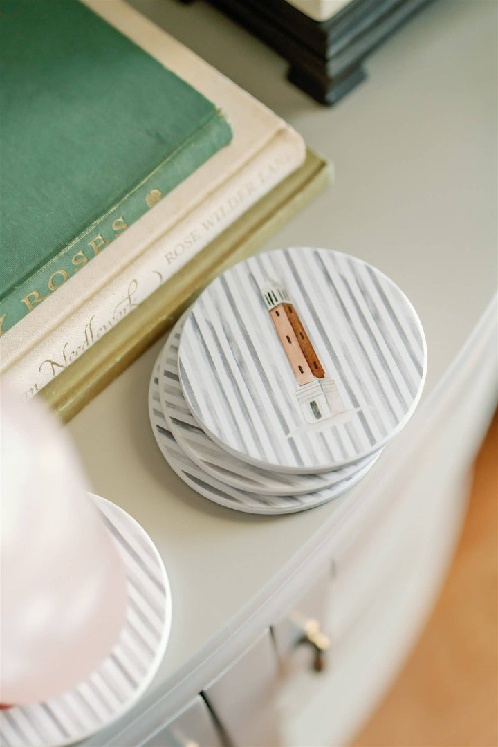 Alabama Striped Coasters - Sold Individually Ceramic