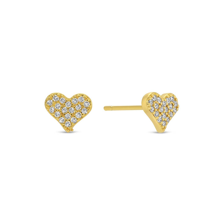 Splendid Iris - Heart Velvet Stud Gift Set: Silver