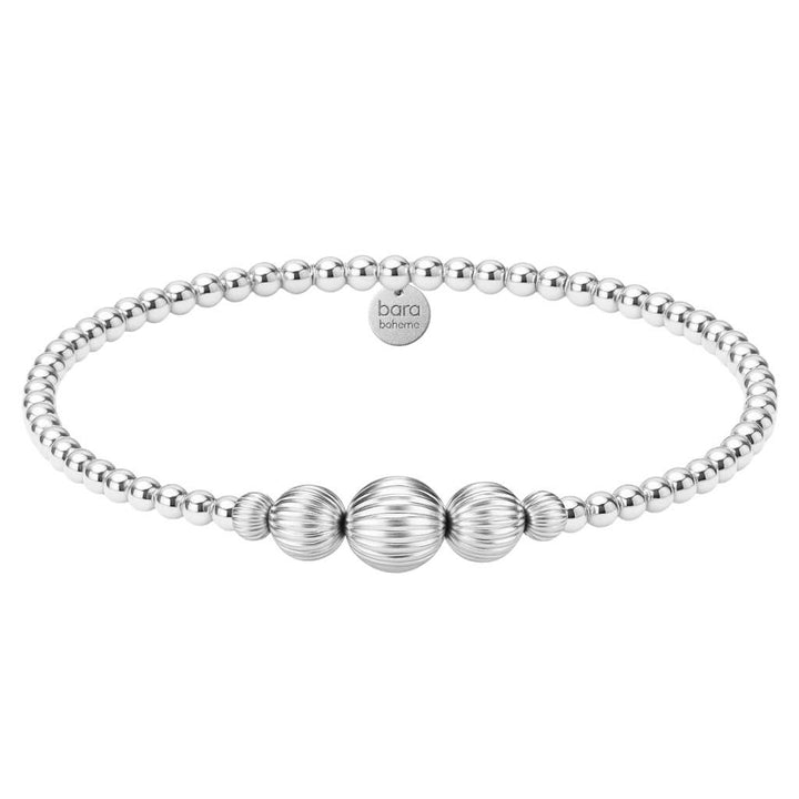 bara boheme - Victoria | Gold Filled Beaded Bracelet: Sterling Silver / Clasp