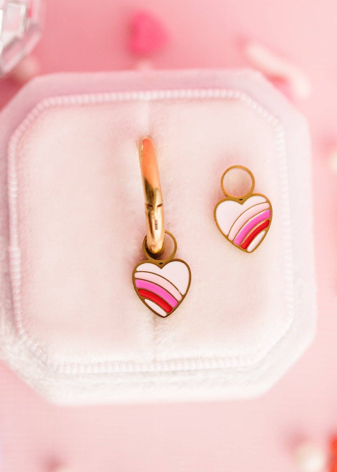 Pierced Co - Rainbow Heart Charms