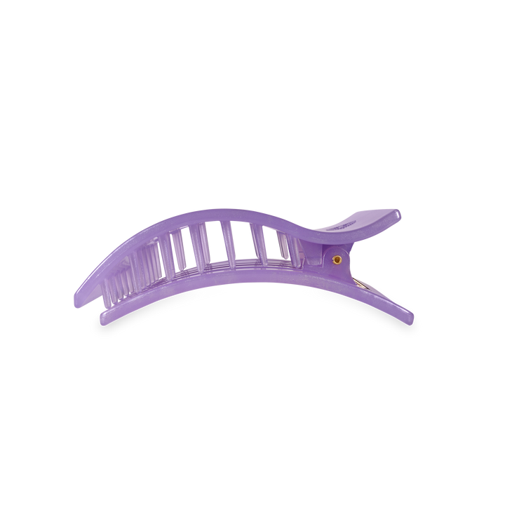 TELETIES - Flat Rectangle Hair Clip | Medium | Lavender Mist