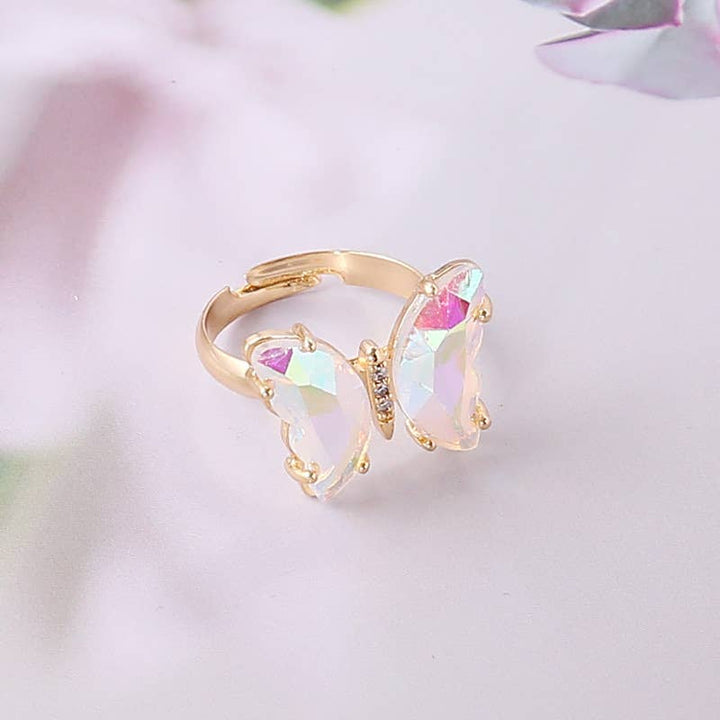 MKS America - Creative Gradient Butterfly Ring: Purple_2 / M