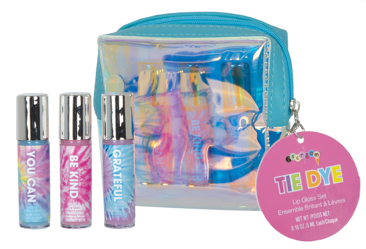 Iscream - Tie Dye 3 Mini Lip Glosses In Pouch