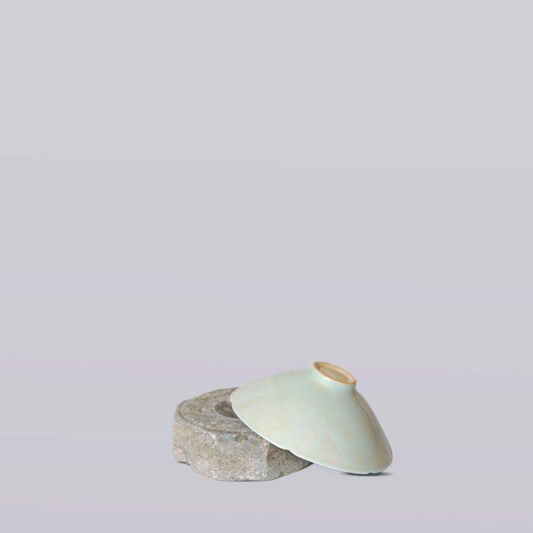 Cobalt Guild - Celadon Porcelain Small Lotus Conical Bowl