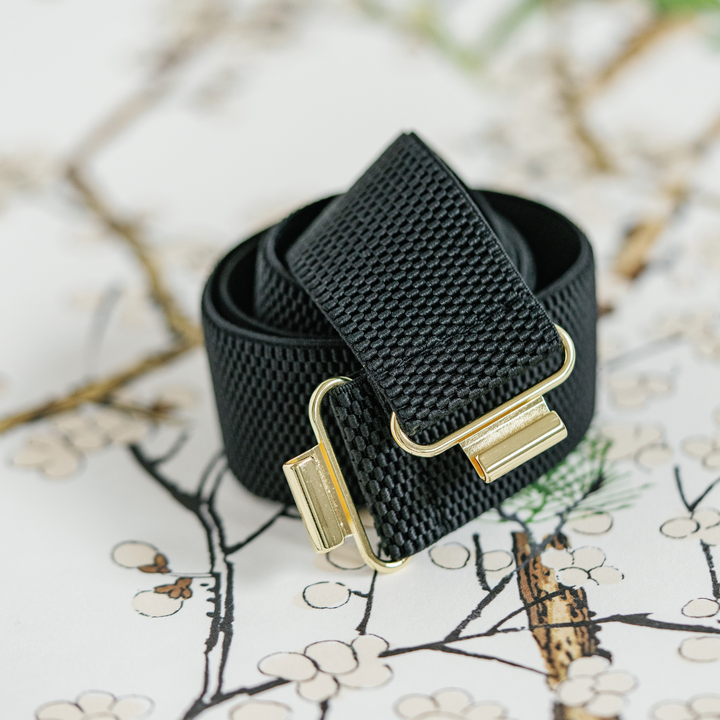 Garland - Black Interchangeable Stretch Belt Band – Flexible & Stylish: Black / S