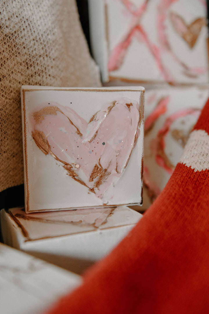 The Painted Petal - 4x4 Heart