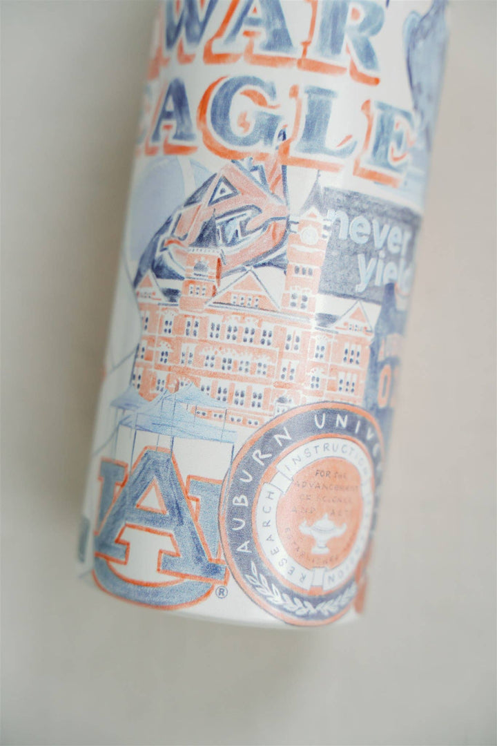 Gracefully Made Art - Auburn University 32 oz Insulated Water Bottle