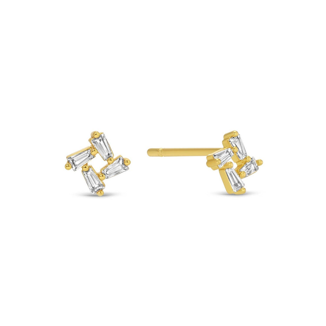 Splendid Iris - Cross Velvet Stud Gift Set: Gold