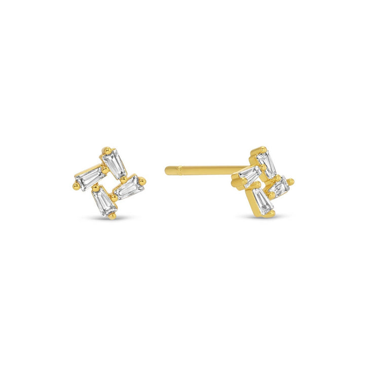 Splendid Iris - Cross Velvet Stud Gift Set: Gold