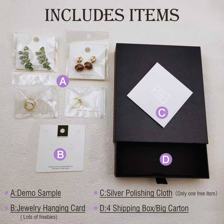 Ellemadera - Artistic Floral Design Drop Earrings