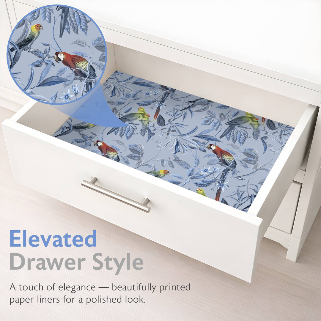 Merriton - Scented Drawer Liners - Azure Aviary (6 Sheets)