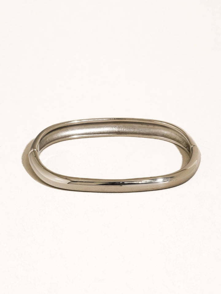 Flânerie by MAIQ - Renzi 18K Gold Non-Tarnish Classic Bangle: Silver