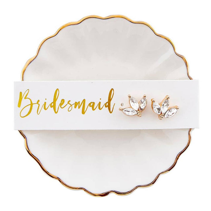 Angle - Earring + Tray Set-Bridesmaid