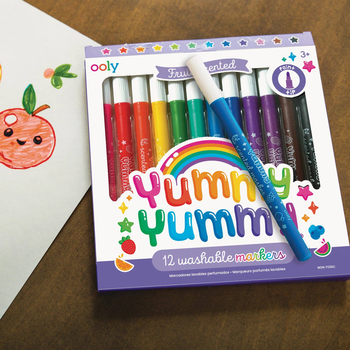 OOLY - Yummy Yummy Fruit Scented Markers - Set of 12