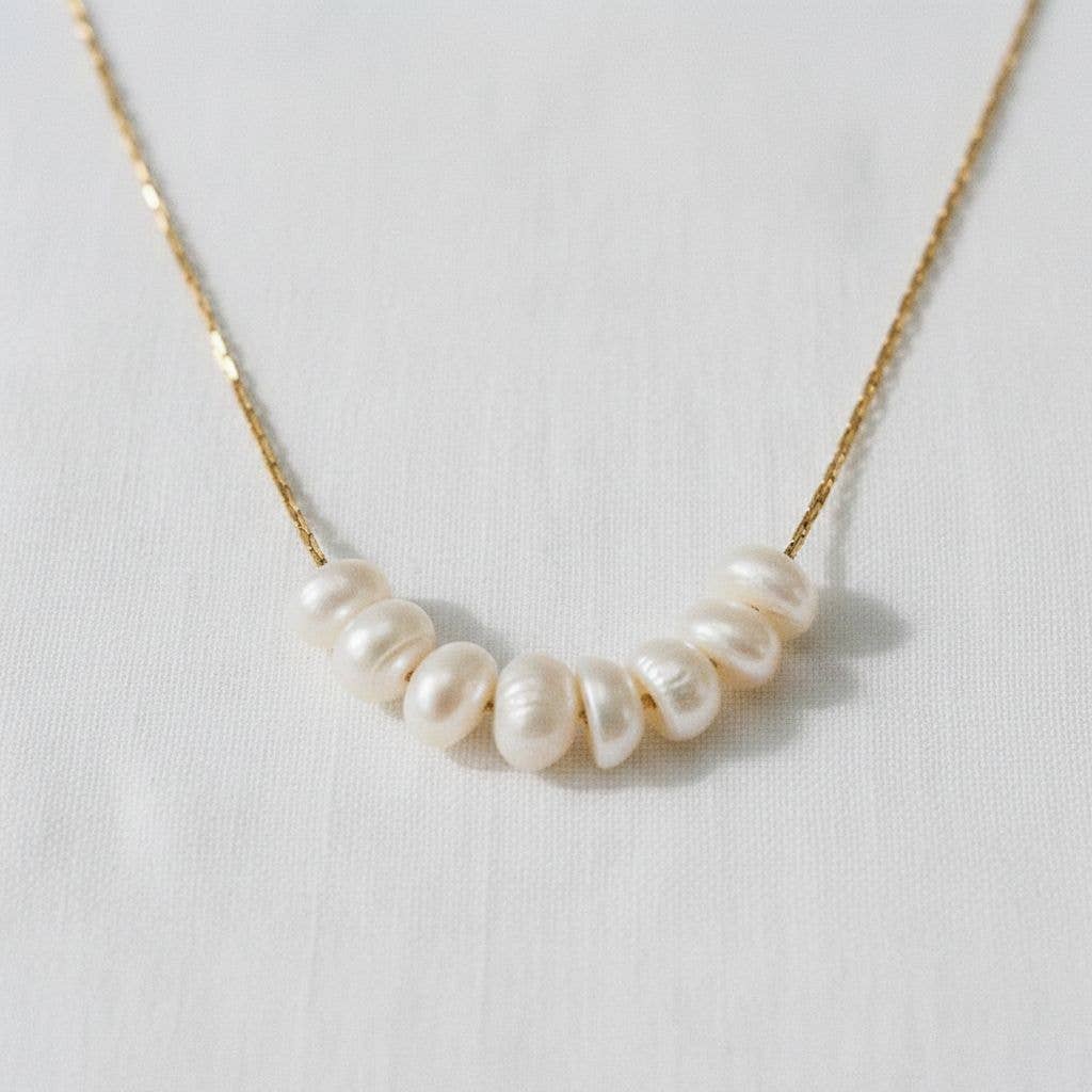 paperln - Gold Pearl Pendant Necklace