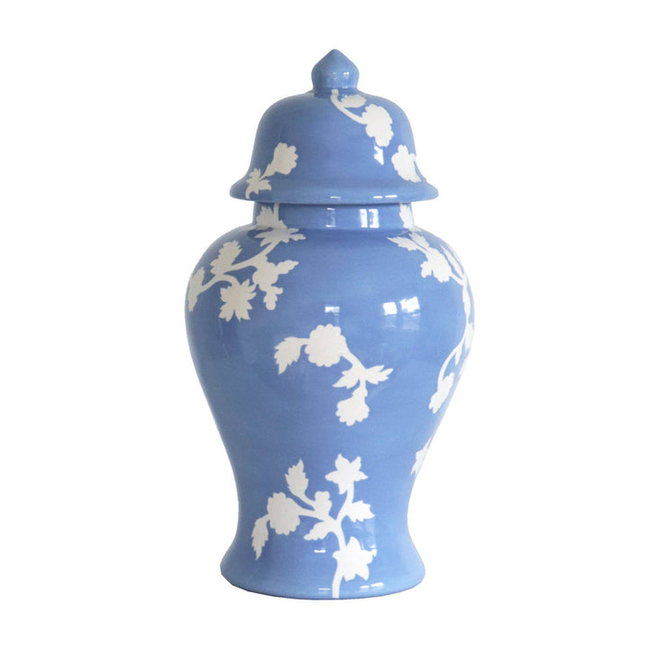 Lo Home by Lauren Haskell Designs - Chinoiserie Dreams Ginger Jars in French Blue: Large