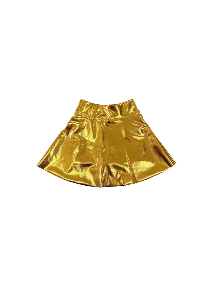 Mardi Gras Creations - Junior Metallic Skort - Gold: L/XL