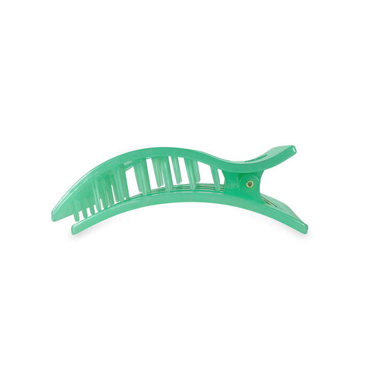 TELETIES - Flat Rectangle Hair Clip | Medium | Spring Splash