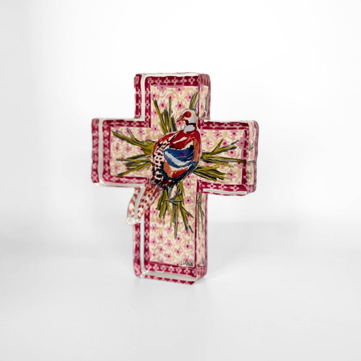 Lauren Dunn - Sanctuary in the Meadow Acrylic Cross