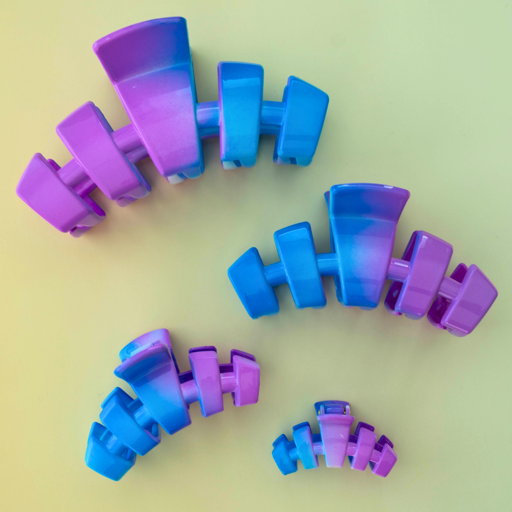 TELETIES - Classic Hair Clip | Medium | Miami Vice