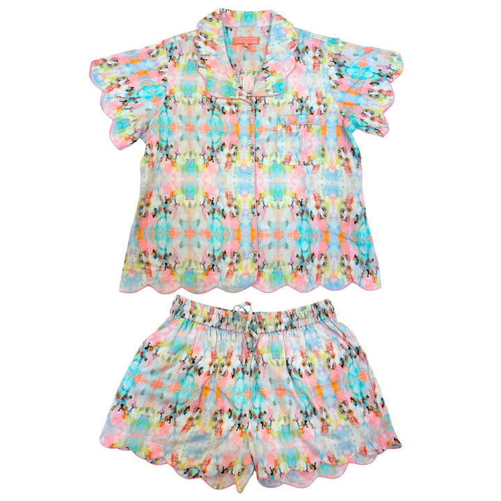 Laura Park Designs - Brooks Avenue Scalloped Short Pajama Set: XS