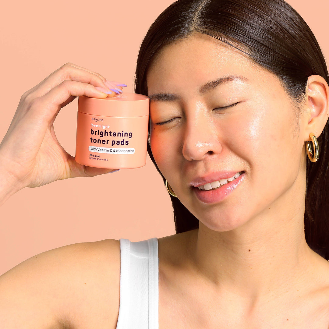 My Spa Life - Love + light Korean Skincare Brightening Toner Pads - 60 Ct