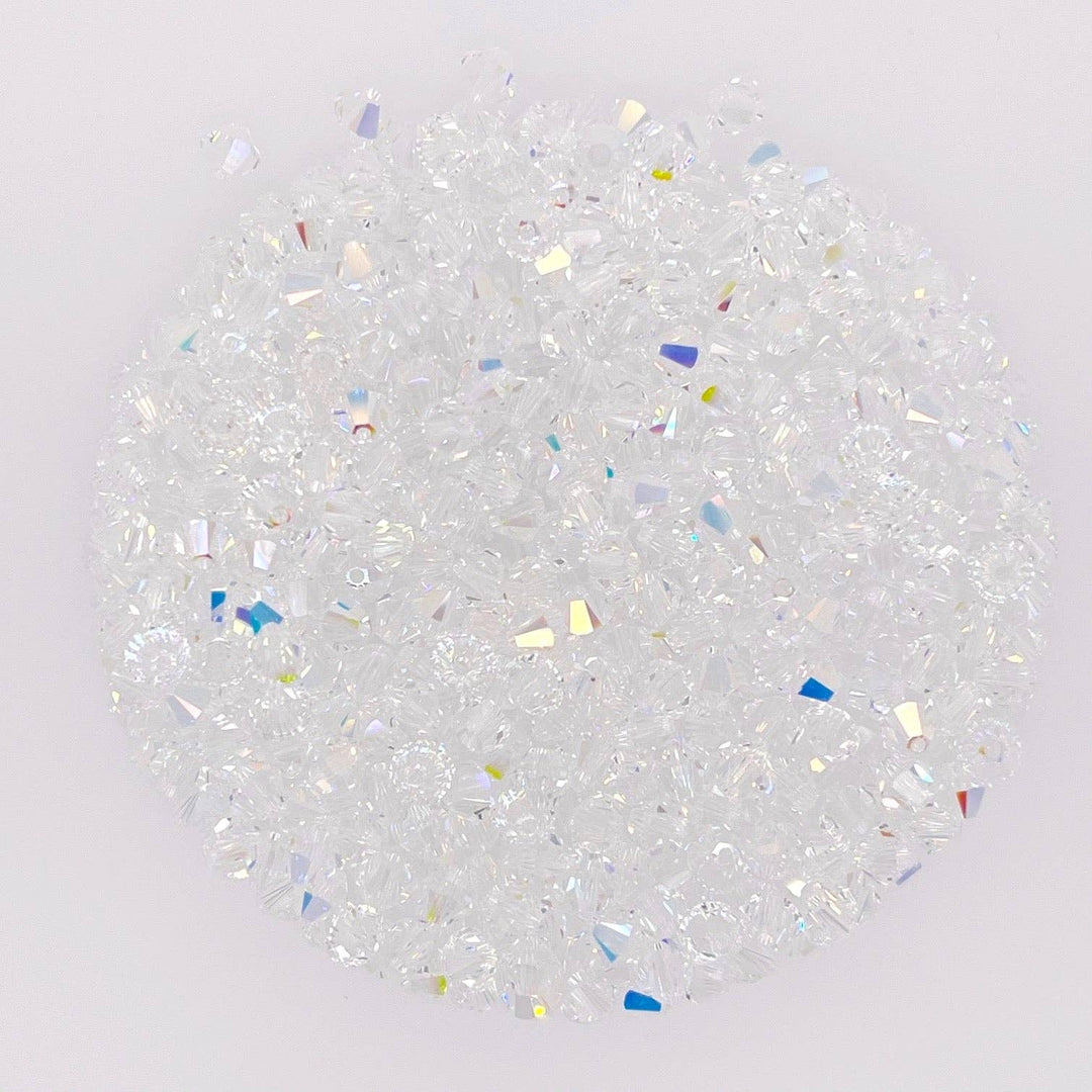 bara boheme - Crystal BTY | Gold Filled Beaded Bracelet: Light Azore / 14KG Filled / Stretchy 6.5"