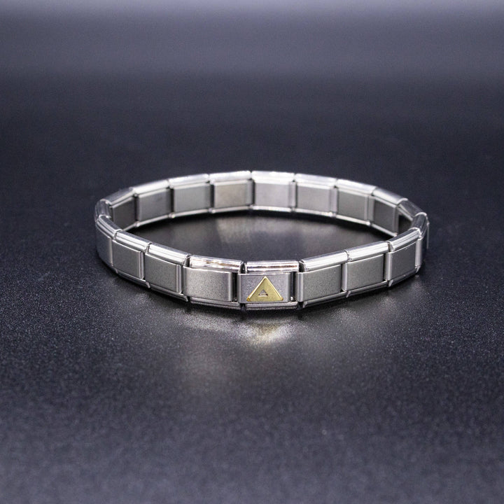 Natalia - Italian Charm Bracelet Charms - Greek Alphabet Letter Links: PI