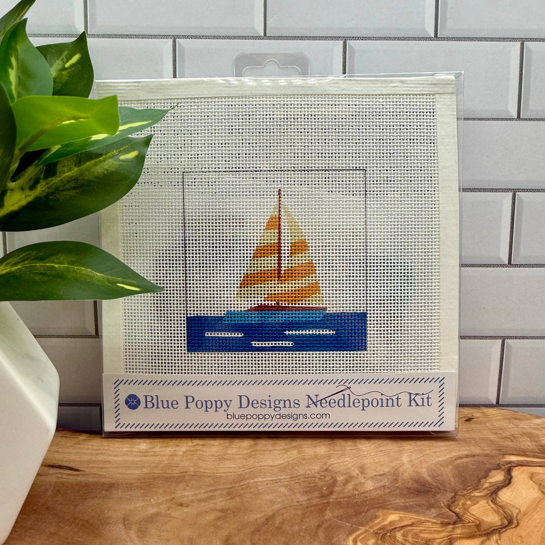 Blue Poppy Designs - Sailboat Needlepoint Kit