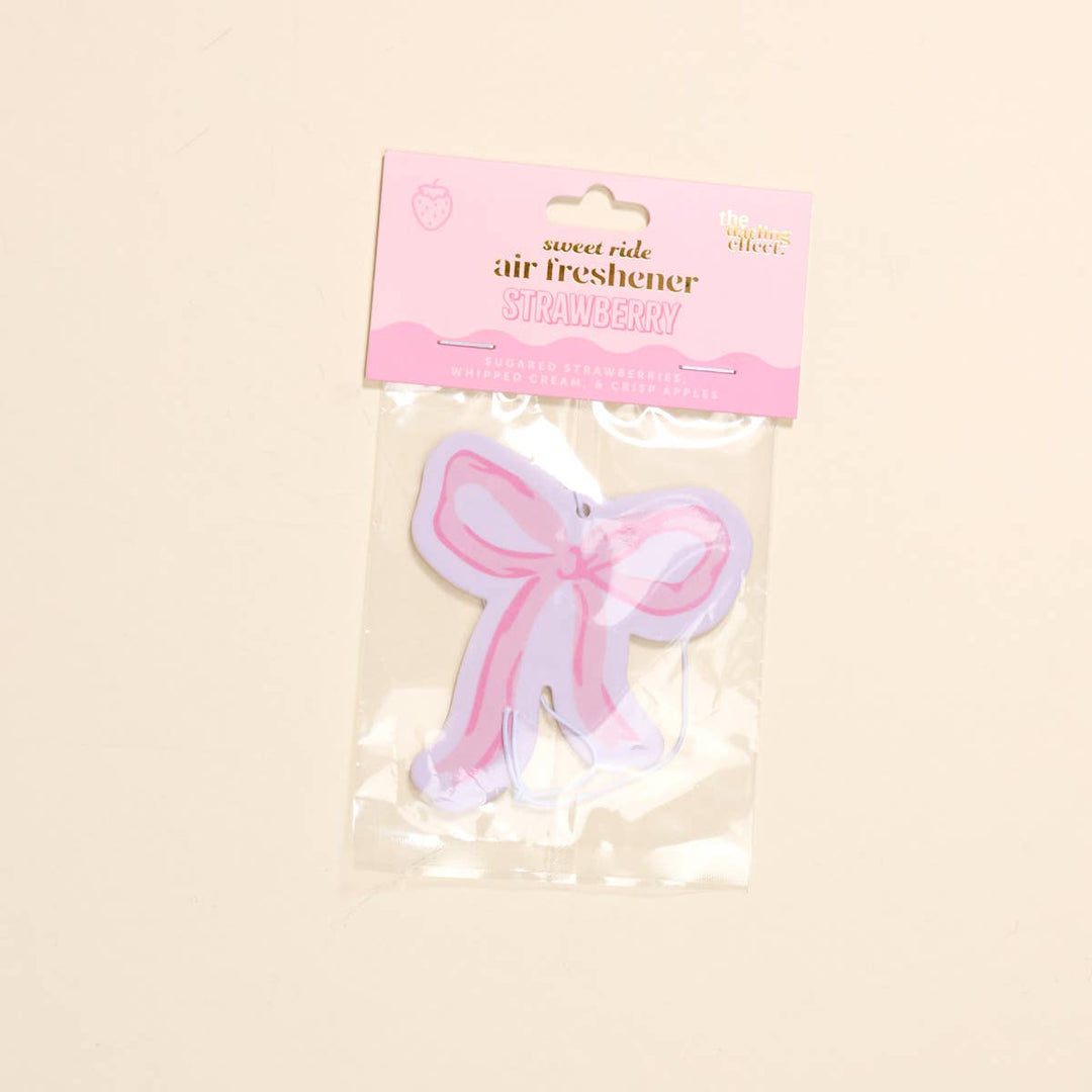 The Darling Effect - Sweet Ride Car Air Freshener–Bow Pink