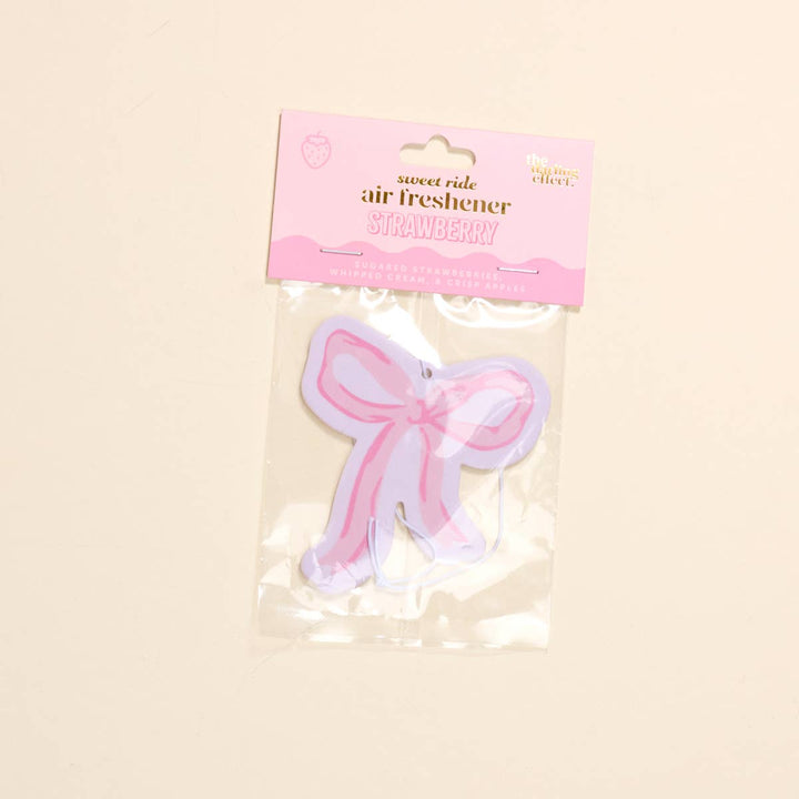 The Darling Effect - Sweet Ride Car Air Freshener–Bow Pink