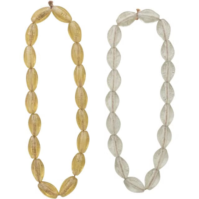 Glass Beads on Jute Cord, 2 Colors
