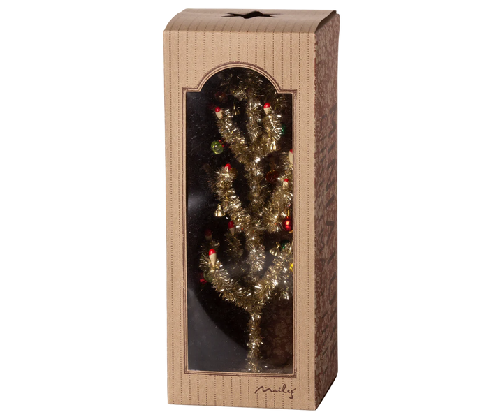 Maileg Christmas Tree - Gold Red Green