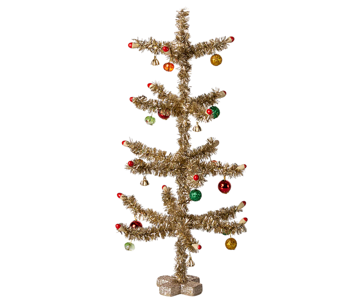 Maileg Christmas Tree - Gold Red Green