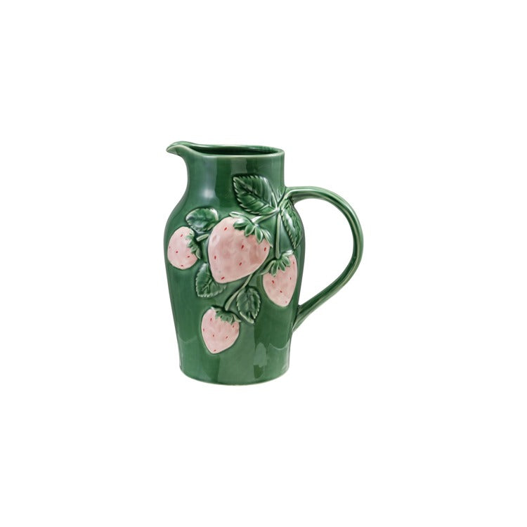 Hand-Painted Embossed Stoneware