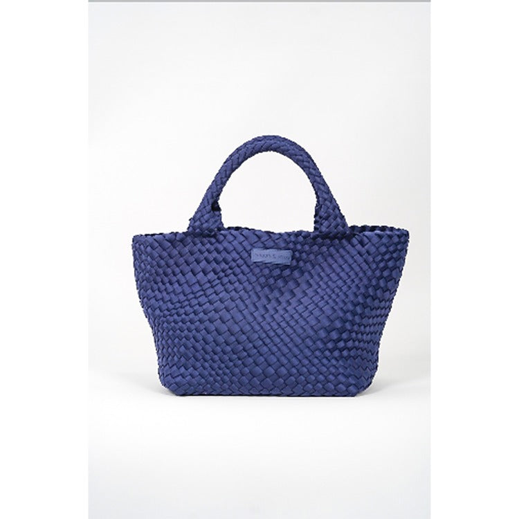 Classic Woven Tote - Navy