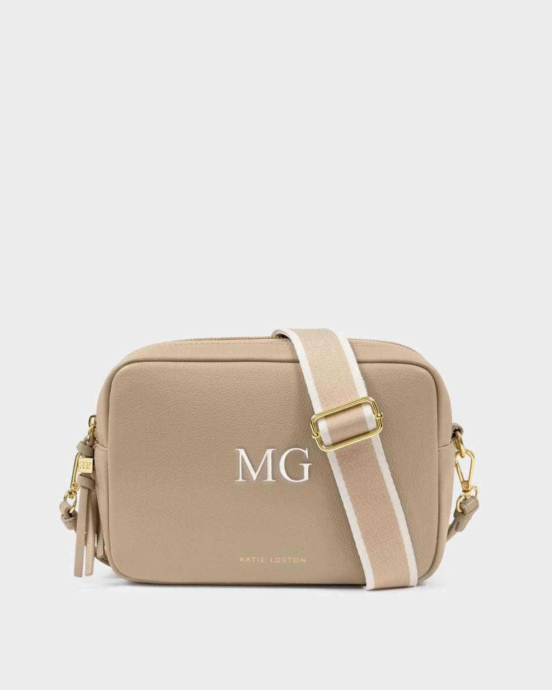 LOTTIE LARGE CROSSBODY | Light Taupe | 6 3/8" x 9 1/16" x 3 5/16"
