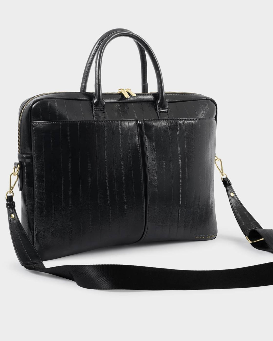 CITY LAPTOP BAG | Black Eel | 11 13/16" x 15 3/4" x 4 15/16"