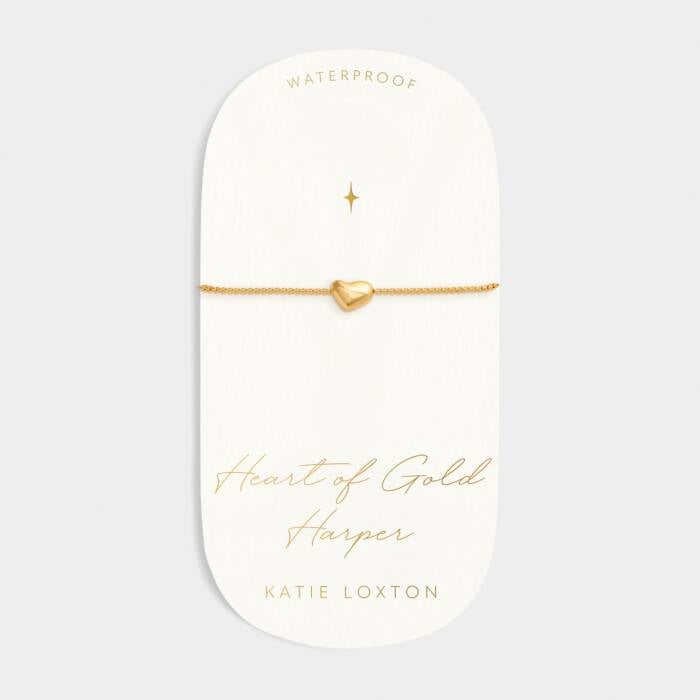 HEART OF GOLD | CHARM BRACELET | Gold Coated | 7 1/16" + 1 3/16" extender