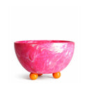 Pink Resin Footed Serving Bowl, SumnerEdit