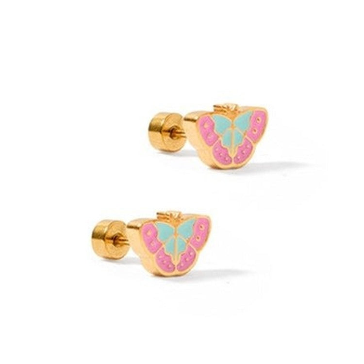 Screwback Stud Earrings - Blakely Butterfly