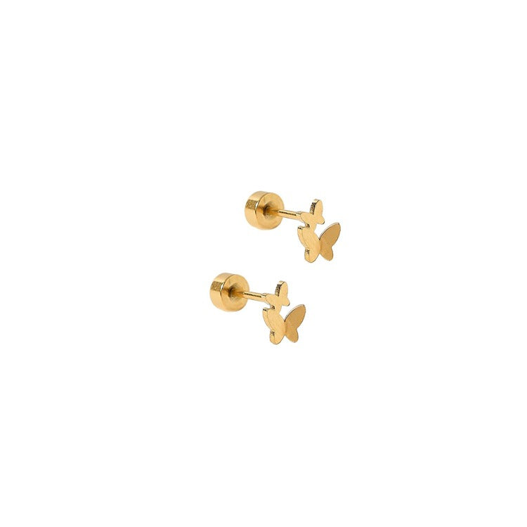 Screwback Stud Earrings - Lark Butterfly