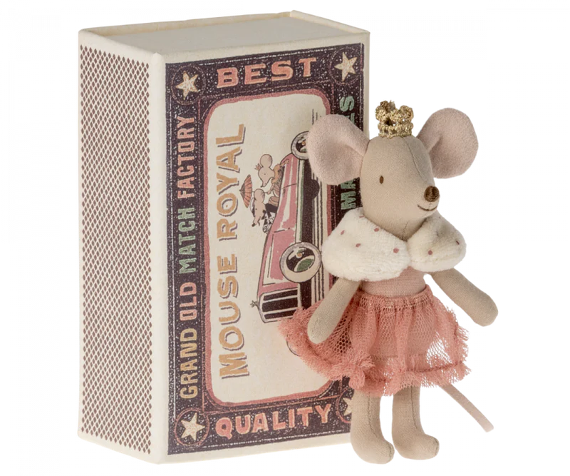 Maileg Princess Mouse in Matchbox- Rose