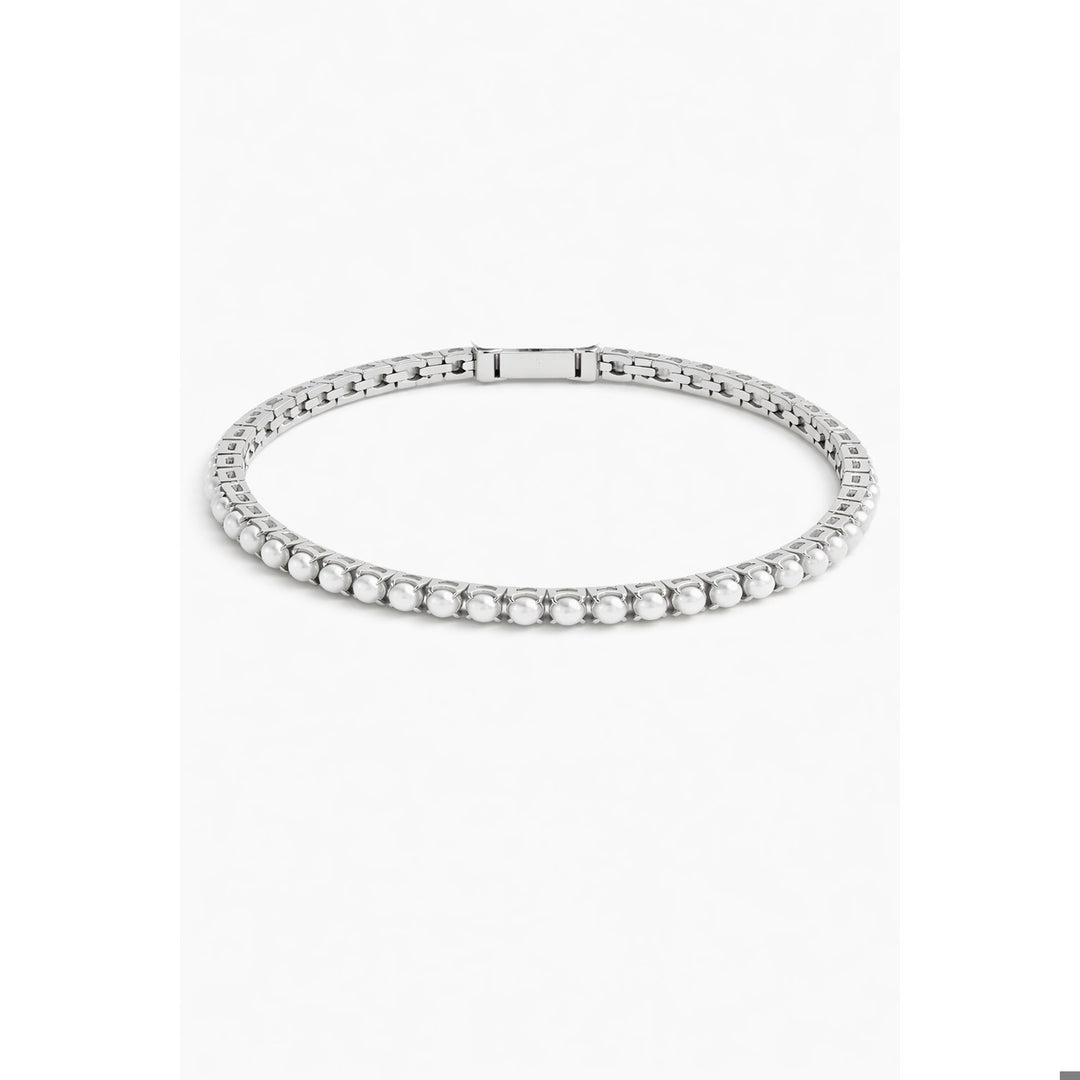 BLAIR BRACELET 3mm - pearl - SILVER