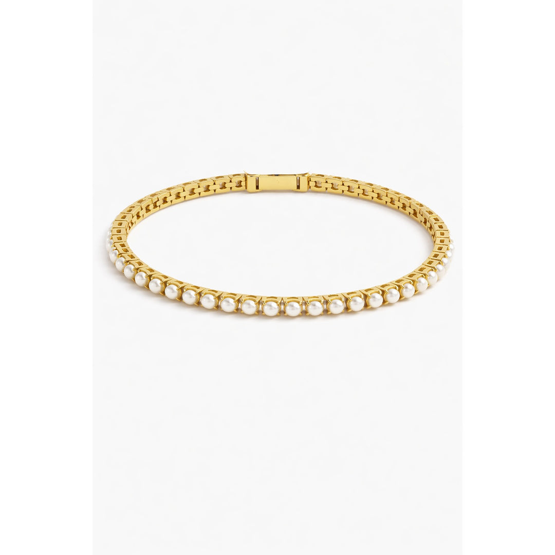 BLAIR BRACELET 3mm - pearl - GOLD
