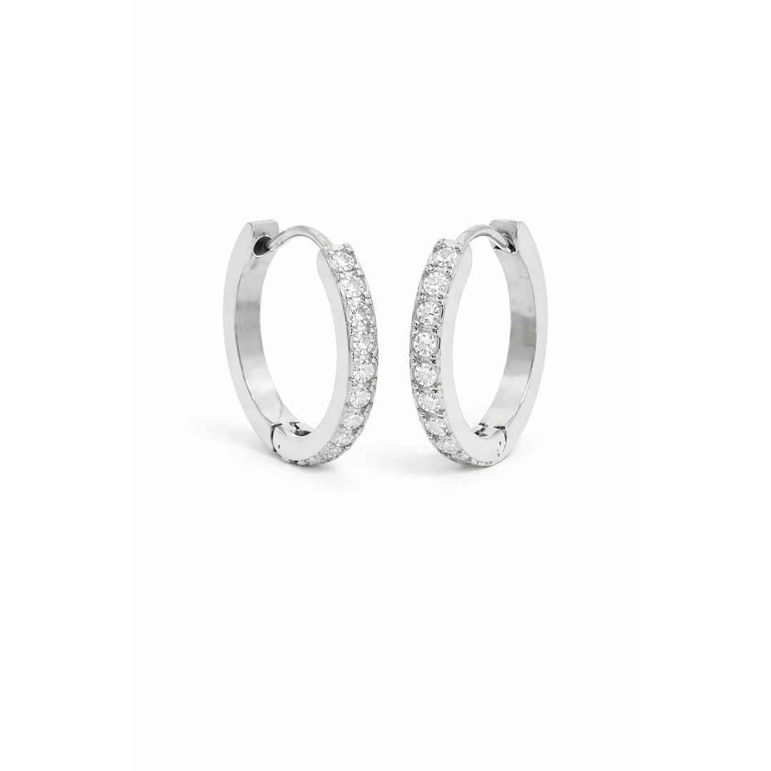 JAY HUGGIES - pave - SILVER