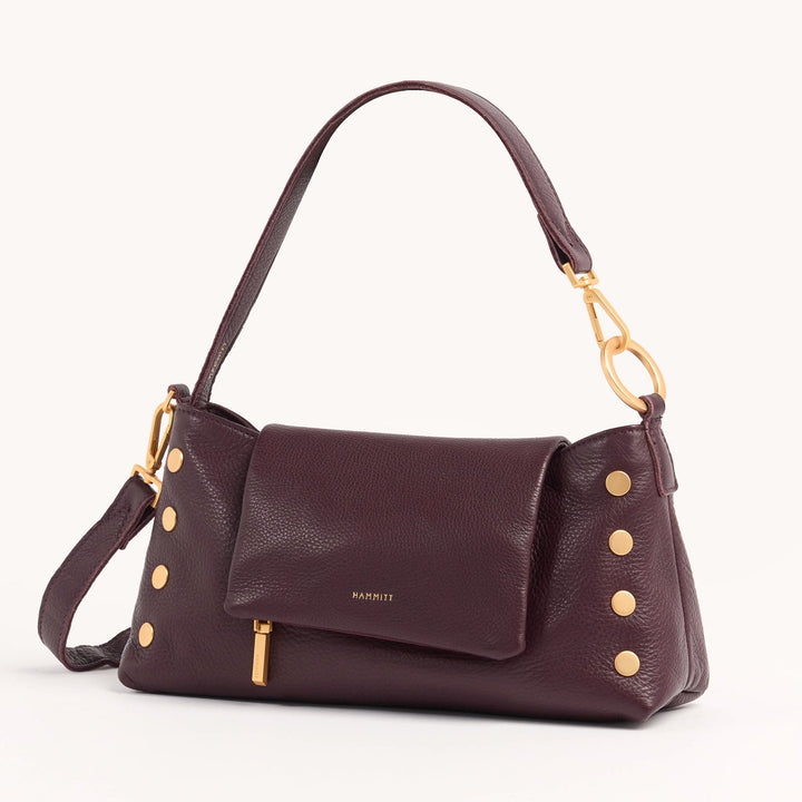 VIP Satchel-Cabernet Pebble