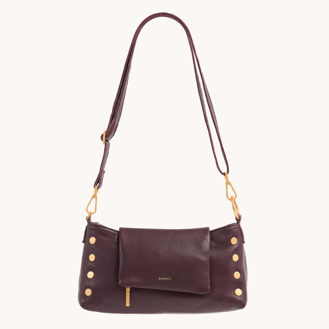 VIP Satchel-Cabernet Pebble