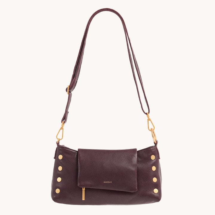 VIP Satchel-Cabernet Pebble